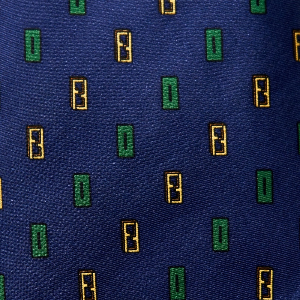 Fendi Thin Tie - Blue